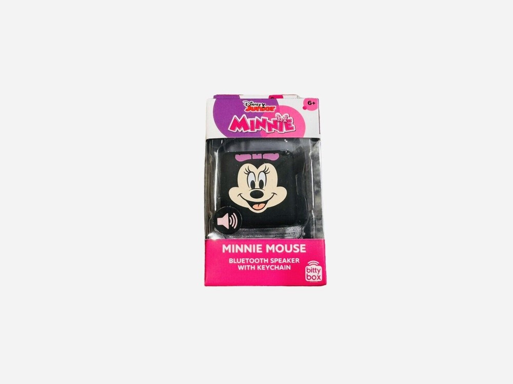 Disney Junior Bitty Box Minnie Mouse Bluetooth Speaker W/ Keychain