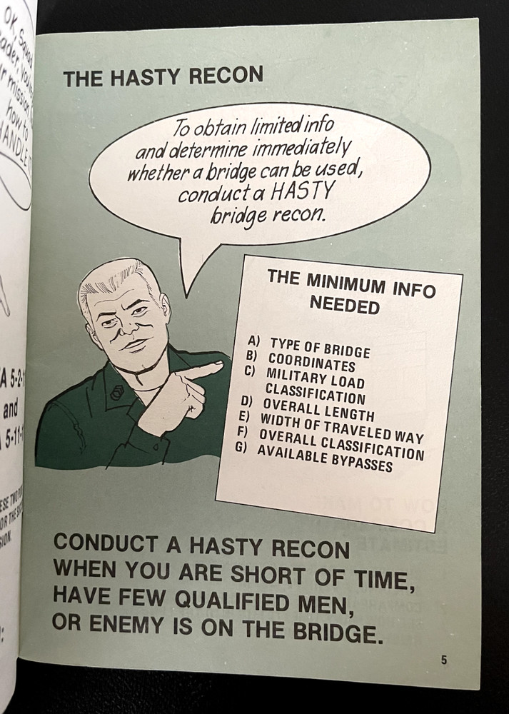 Bridge Recon: GTA 5-7-10 manual; 1981
