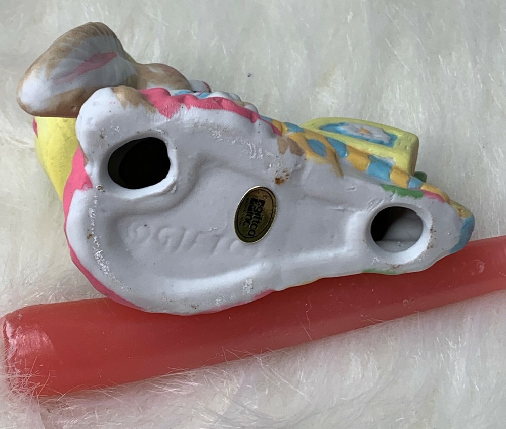 Vintage Porcelain Candle Hugger Easter Bunnies Spring Decor