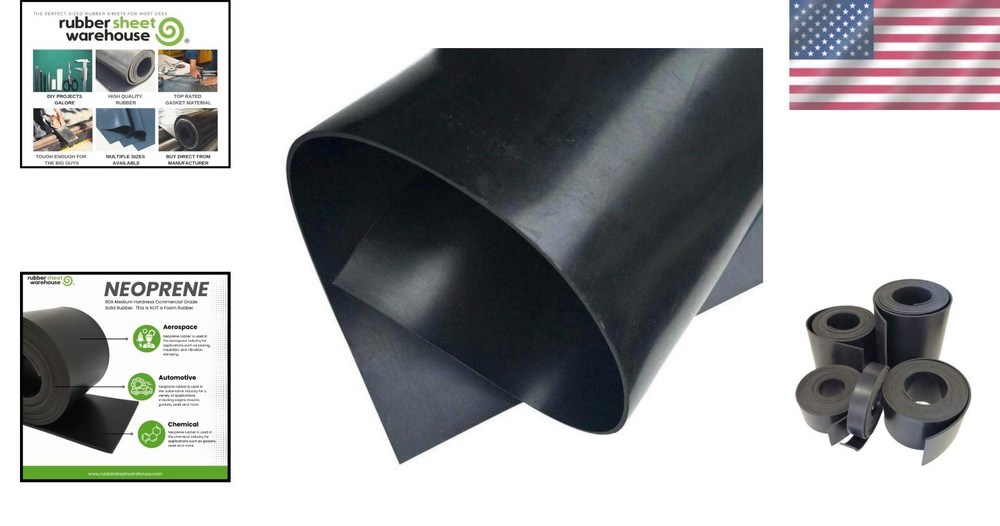 Heavy Duty Neoprene Rubber Sheet - Flexible & Strong