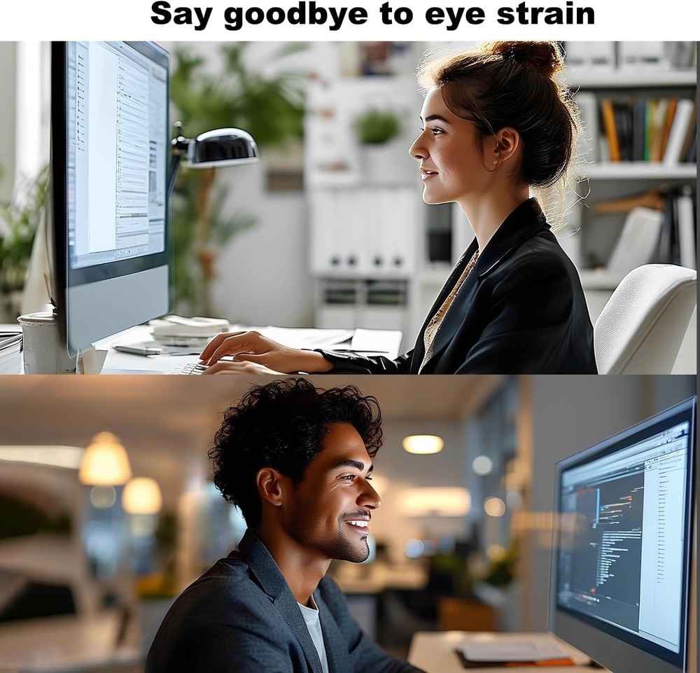 2 Pack Anti-Blue Light & Anti-Scratch Screen Protector Shield for 27 Inches D...