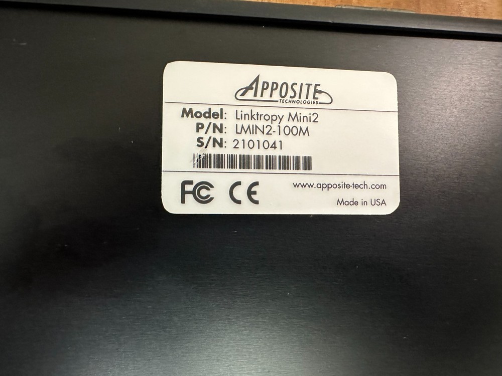 Linktropy Mini2 WAN Emulator LMIN2-100M With AC Adapter