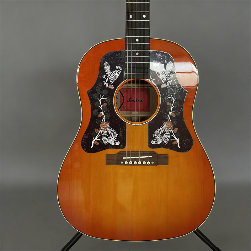 Custom J45 Electric Acoustic Guitar Solid Spruce Top Bone Nut with EQ Fast Ship