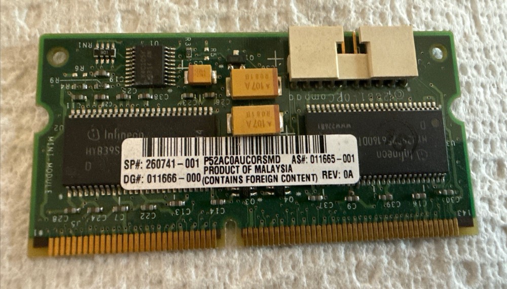 HP Smart Array 64mb Cache Module for ProLiant 260741-001 011665-001 011666-000