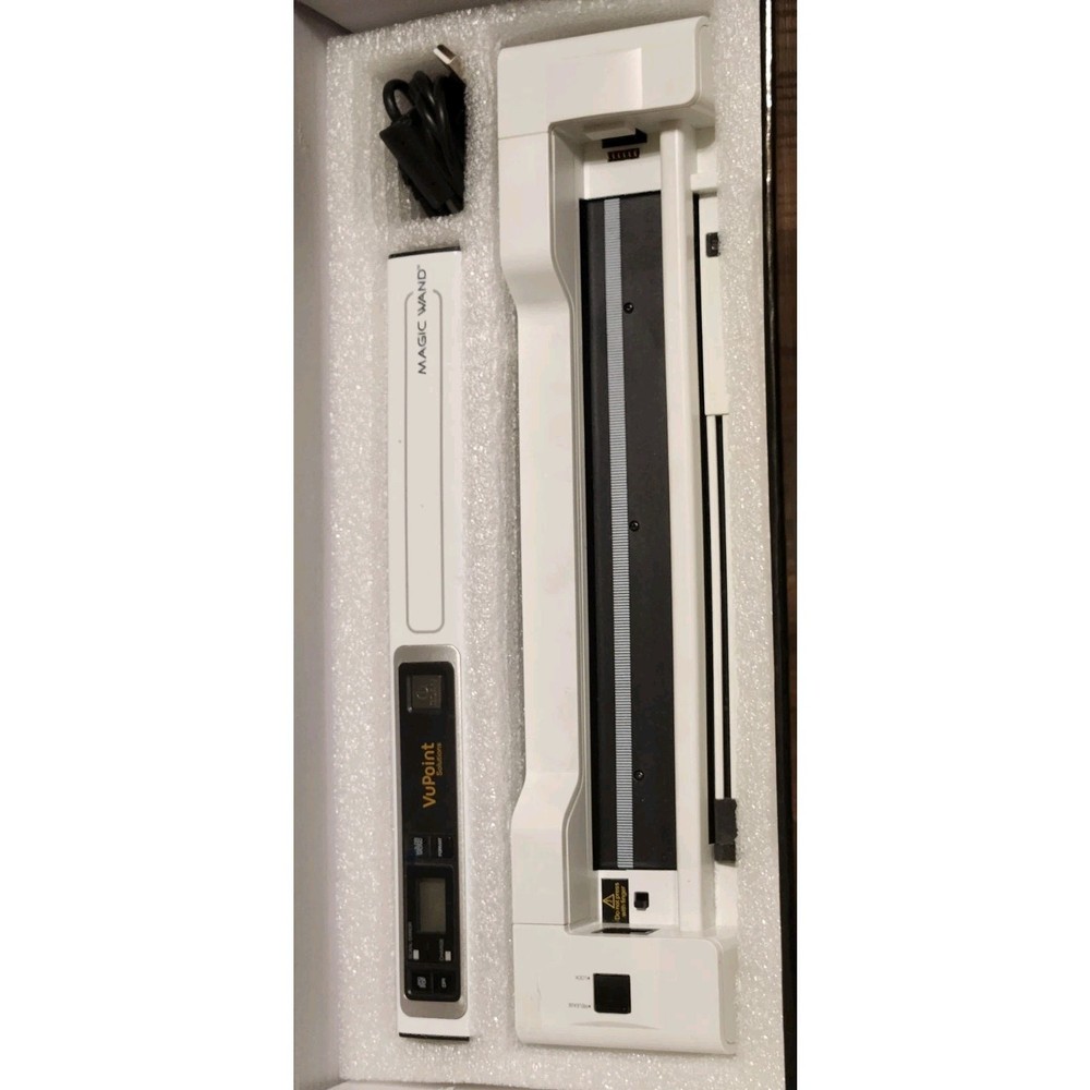 VuPoint Magic Wand Portable Scanner with Auto-Feed Dock (White)