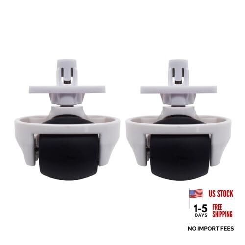 Front Caster Replacement Compatible with Roborock S & E Series – 2 Pack Snap