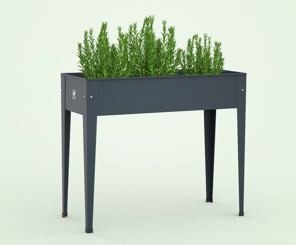 Herstera Urban Garden Elevated Planter Box, Anthracite