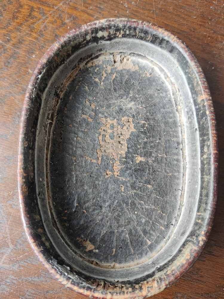 Superb Antique Japanese Wicker Ware Container Lidded Storage Box