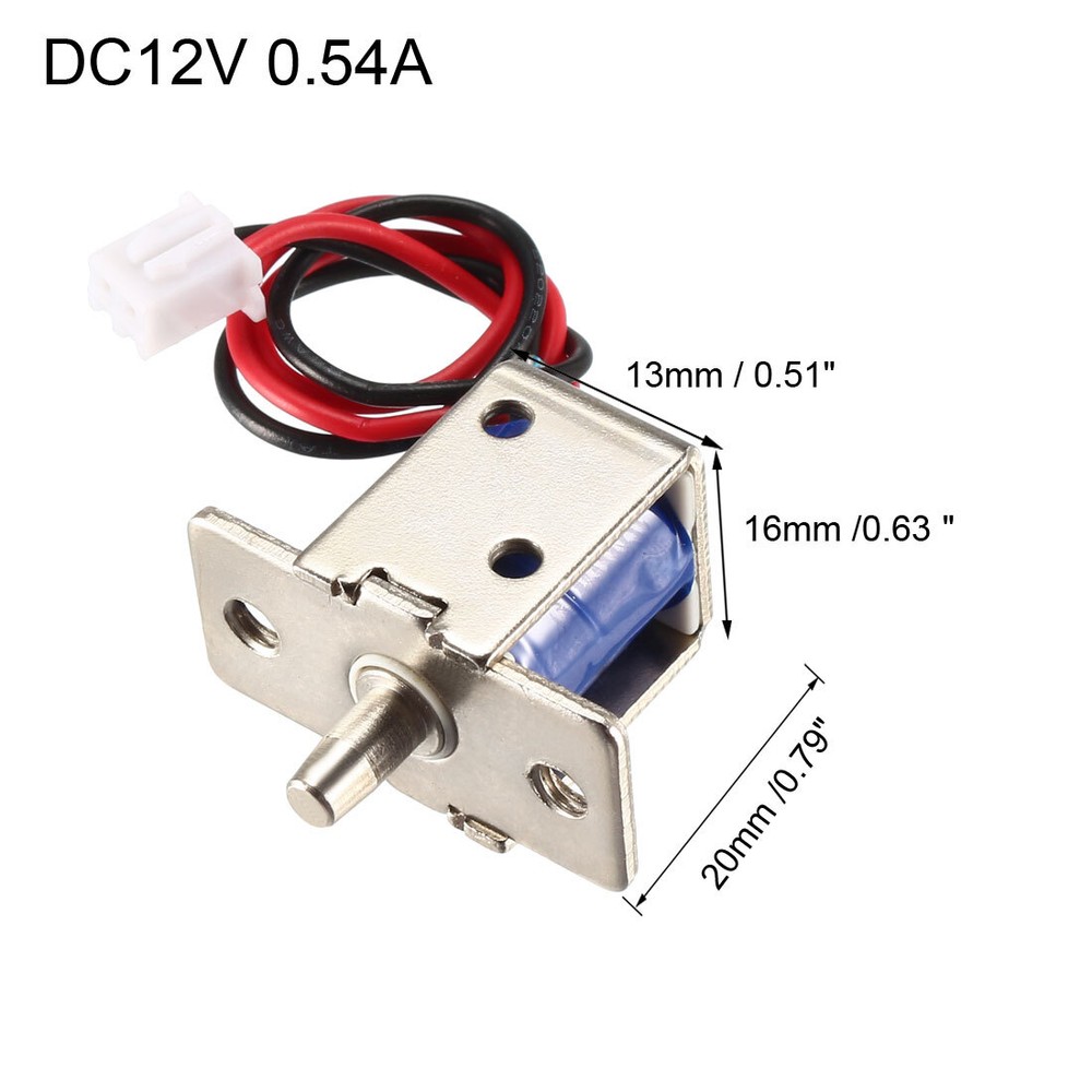 DC 12V 0.54A 4.5mm Mini Electromagnetic Solenoid Lock Push Pull Type
