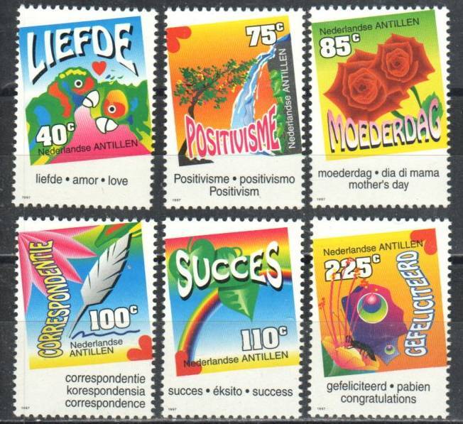 Netherlands Antilles Stamp 794-799  - Greetings stamps