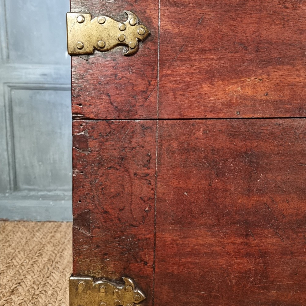 An unusual 18th century dutch colonial chest.