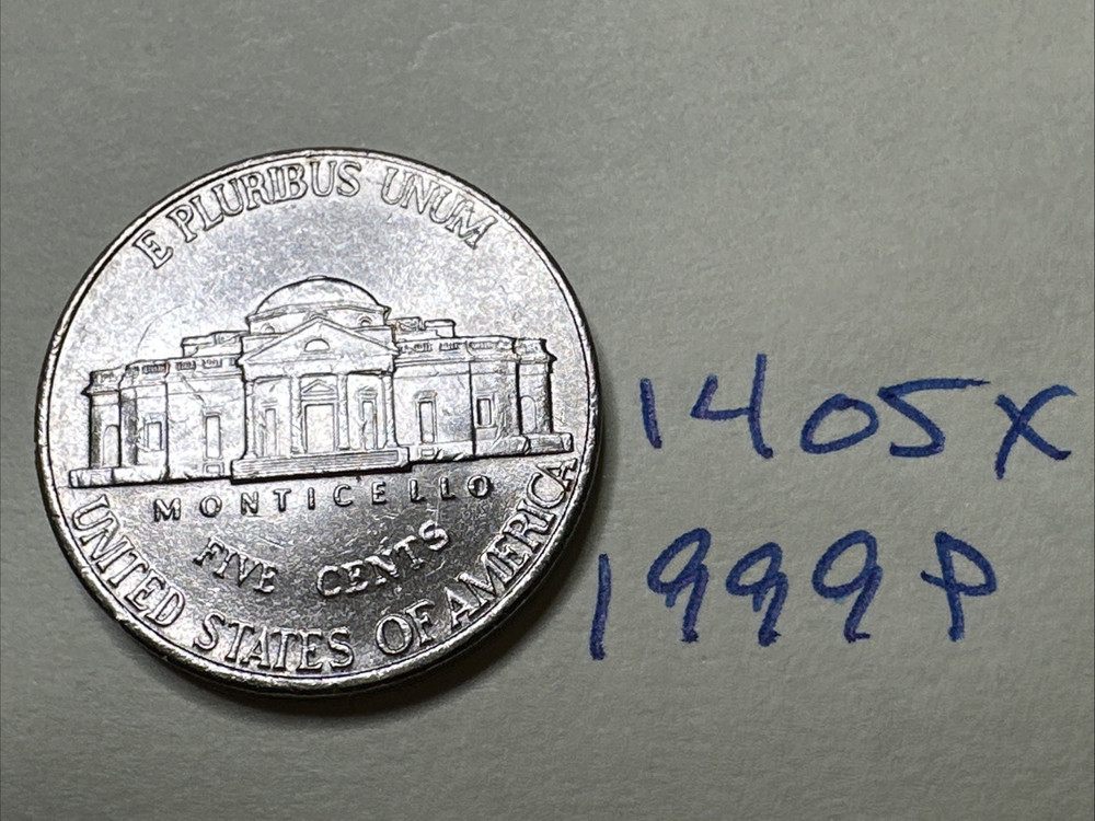 1999 P Jefferson Nickel 5C 8754N