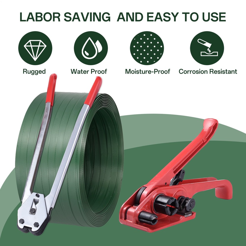Banding Strapping Kit PET Packaging Tool Strapping Tensioner 2000 ft