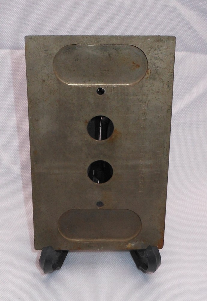 Push Button Single Light Switch Cover Plate Solid Heavy Brass Perkins 4.5 x 2.75