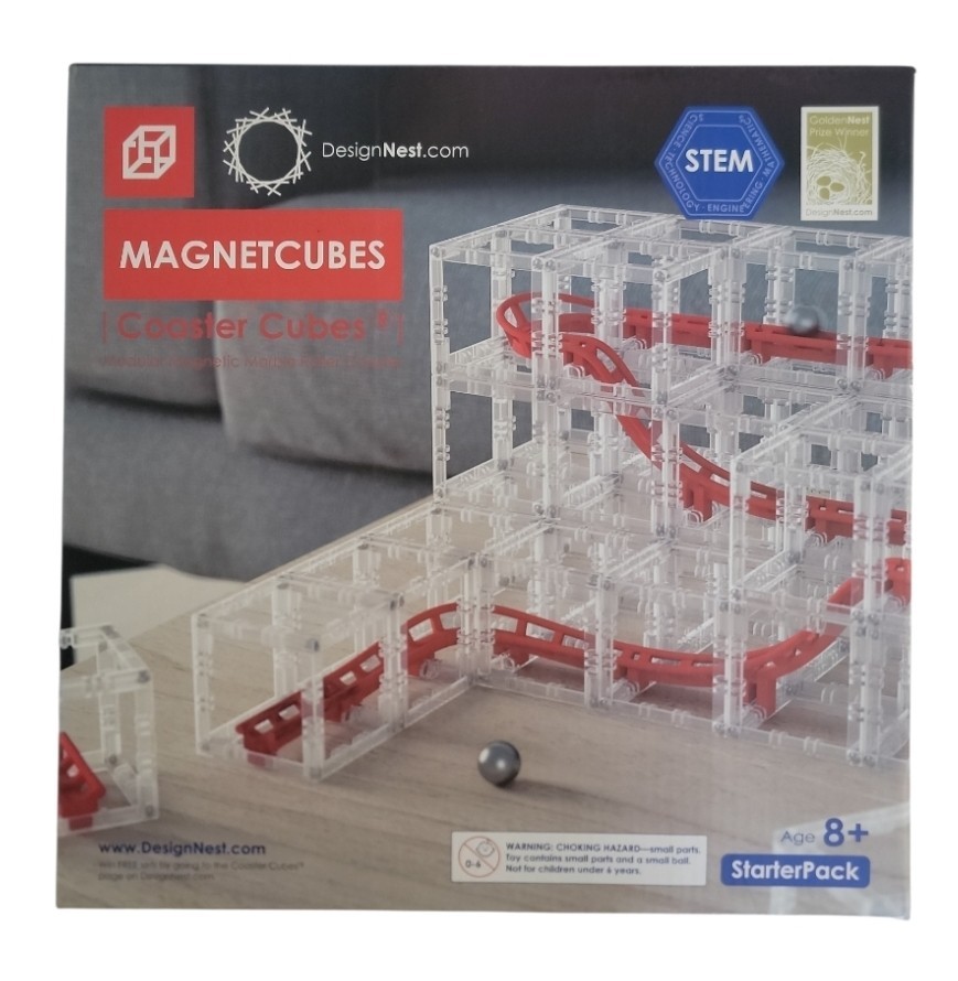 Magnetcubes Coaster Cubes Marble Roller Coaster Run 127 Pieces Starter Pack