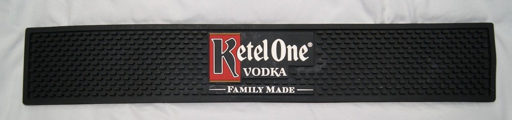 ketel one vodka bar mat runner black