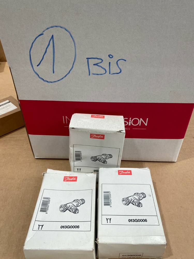 3 pc x DANFOSS CHAUFFAGE 013G0006 Corps de Robinet RA-FN 20 Droit 3/4