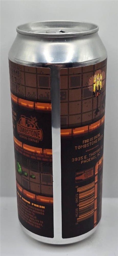 Craft Beer Can Tombstone Brewing Contra Cheat Code B*A Start Triple IPA