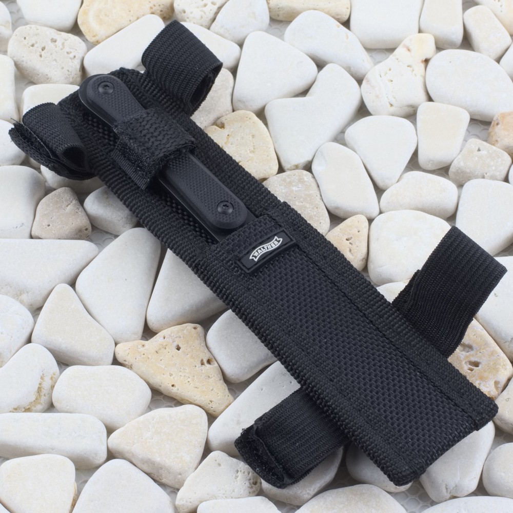 Walther MDK Micro Defense Fixed Blade Knife Spear Point Blade Sheath Leg Strap