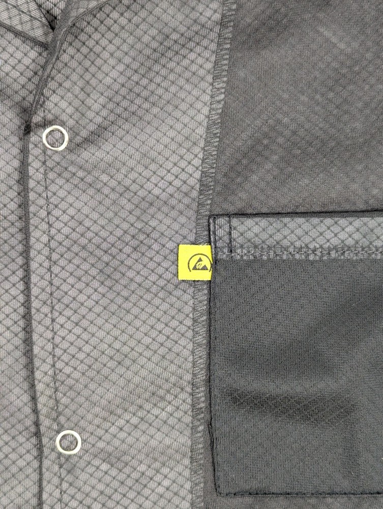 NOS! Transforming Tech ESD Jacket, Lightweight Poly-Carbon Blend 3XL Black
