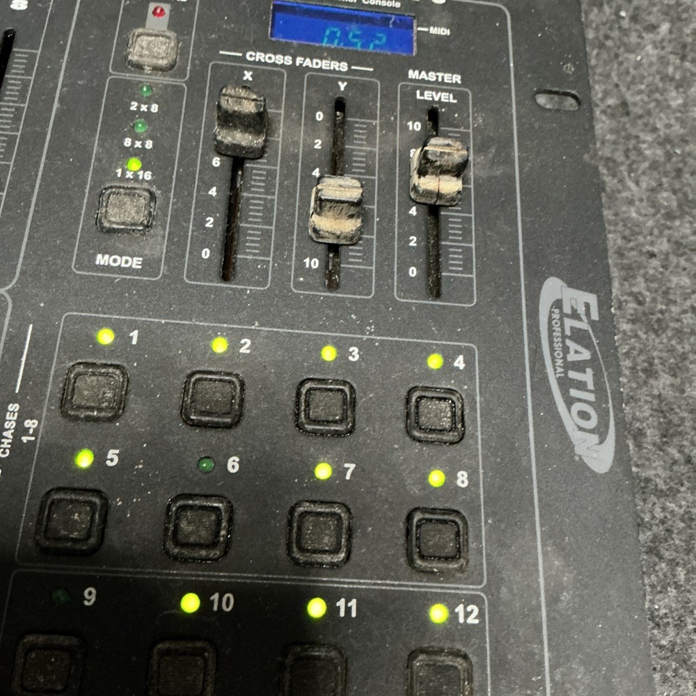 Elation Stage Setter-8 DMX lighting controller console Powers On, Untested