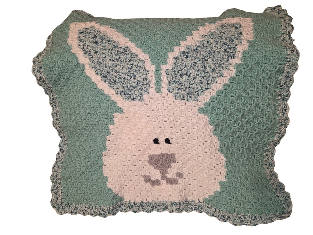 Baby Blanket Handmade Crochet Bunny Rabbit