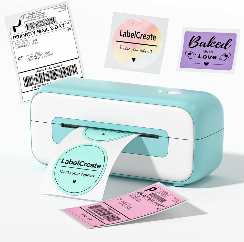 Thermal Label Printer Shipping Barcode Printer USB Connect for UPS USPS FedEx