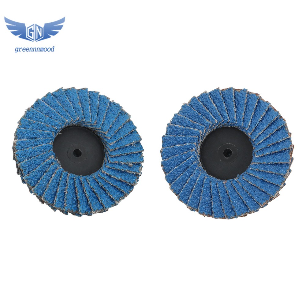 20PCS Mixed Curved Flap Disc 2" Roll Lock Quick Change Sanding Discs 40-120 Grit