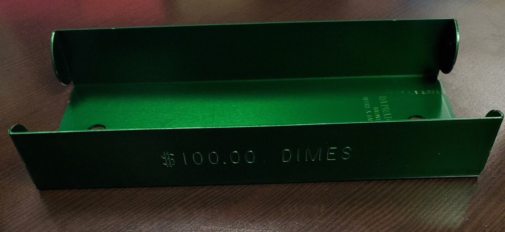 $100 Dimes Aluminum Coin Tray