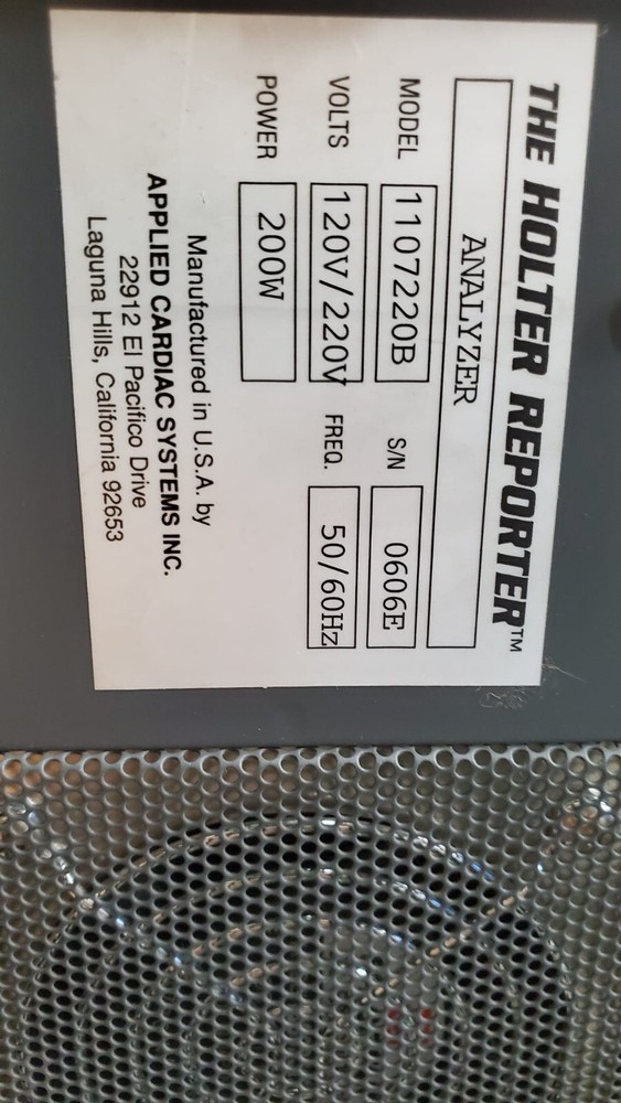 THE HOLTER REPORTER 1107220B Master Plus Analyzer