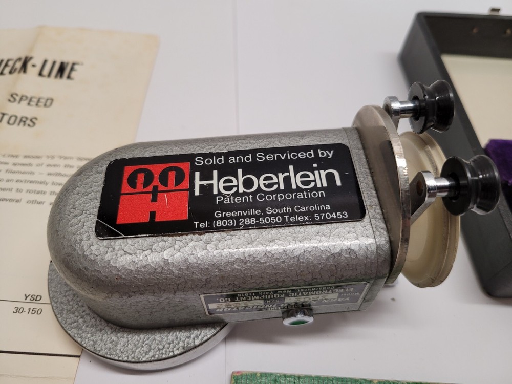 Check-Line Yarn Speed Indicator w/ Manual and Case WORKS
