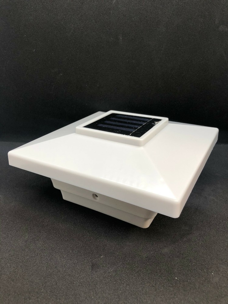 Solar Post Deck Cap Light 4x4 White Low Profile 4 SMD LEDs (8 Pack) PL251