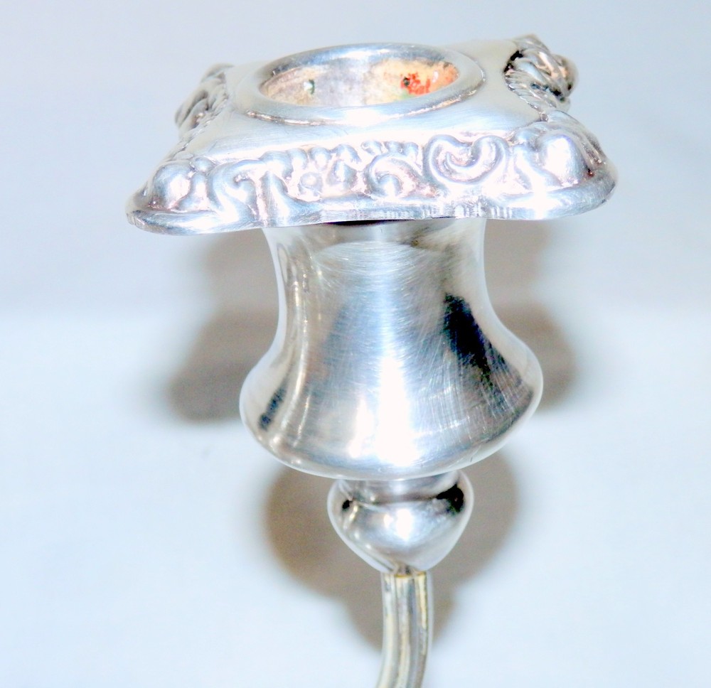 Three (3) Arm Silver Plate Candelabra - Very Nice!
