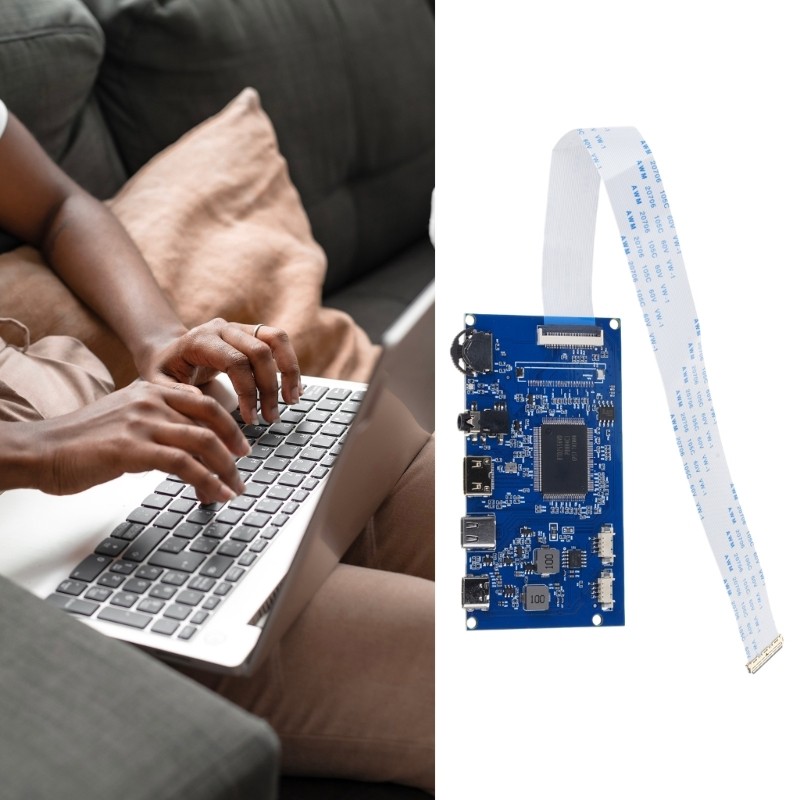 30pin EDP LCD Screen Driver Board Automatic Recognition 2-Channel with Cable