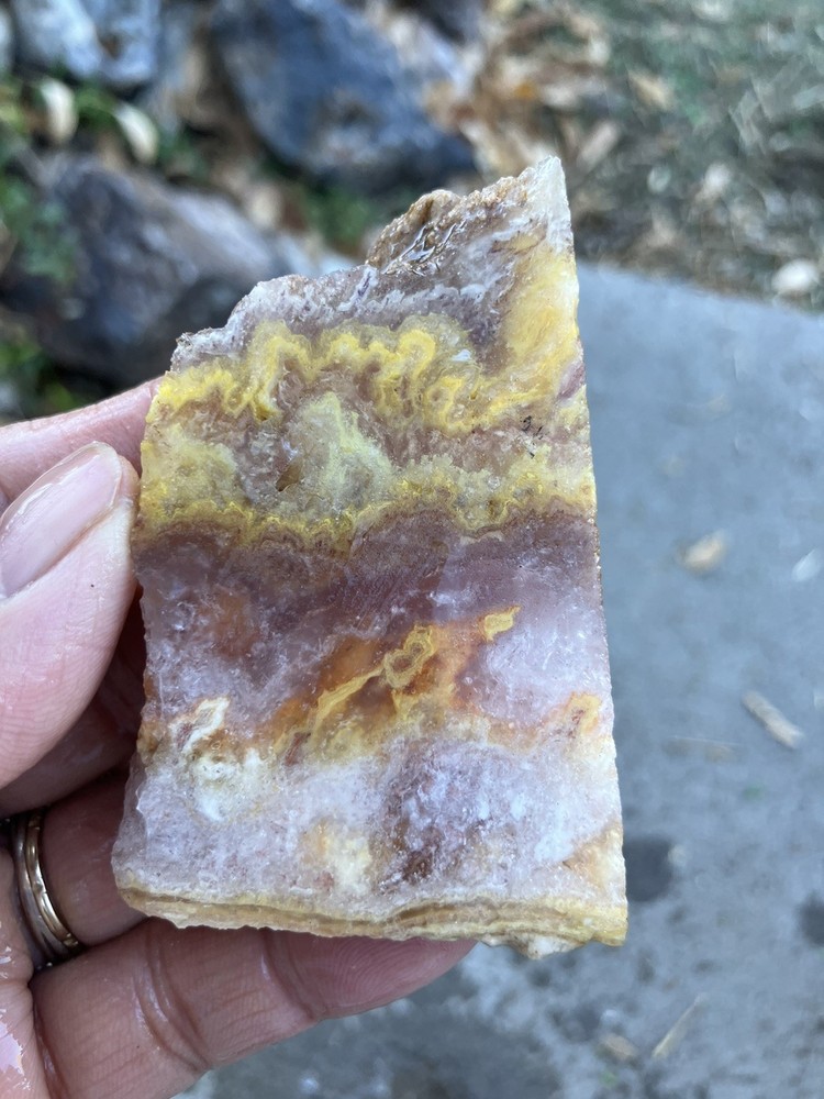 Hyalite Bacon Bubble Opal Slab (Utah)