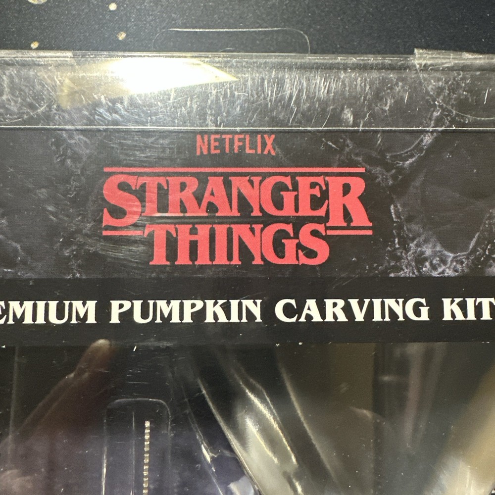 Stranger Things Pumpkin Carving Kit Halloween Netflix Patterns Tools