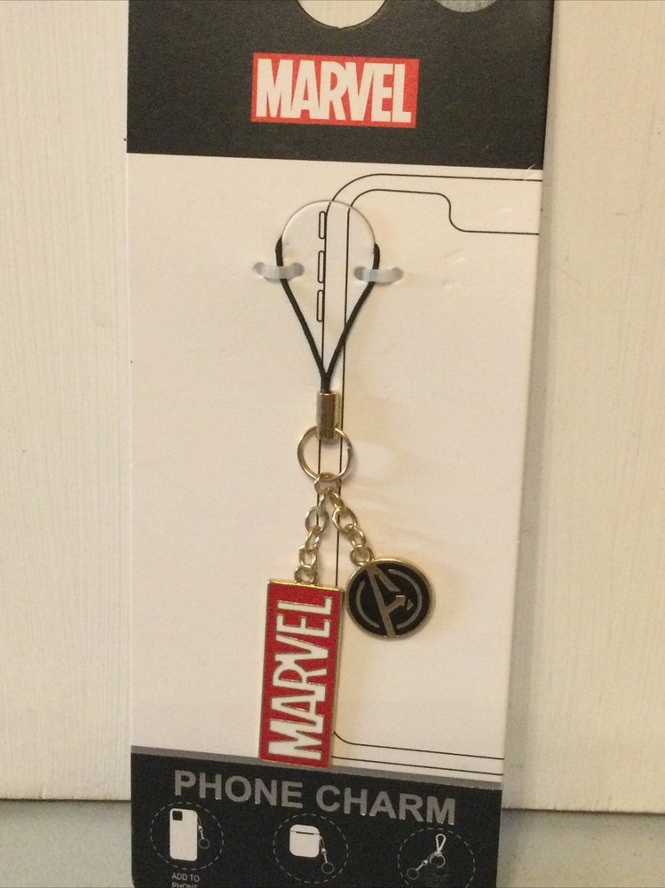 MARVEL LOGO PHONE BAG CHARM PRIMARK DISNEY