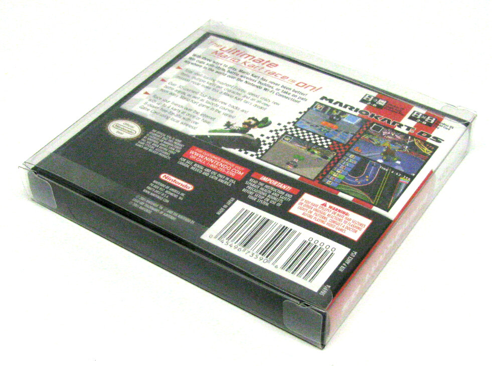 50x NINTENDO DS CIB GAME BOX -CLEAR PLASTIC PROTECTIVE BOX PROTECTOR SLEEVE CASE