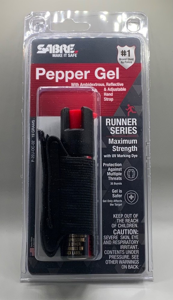 Sabre Black Pepper Spray-W/Quick-Release Key Ring