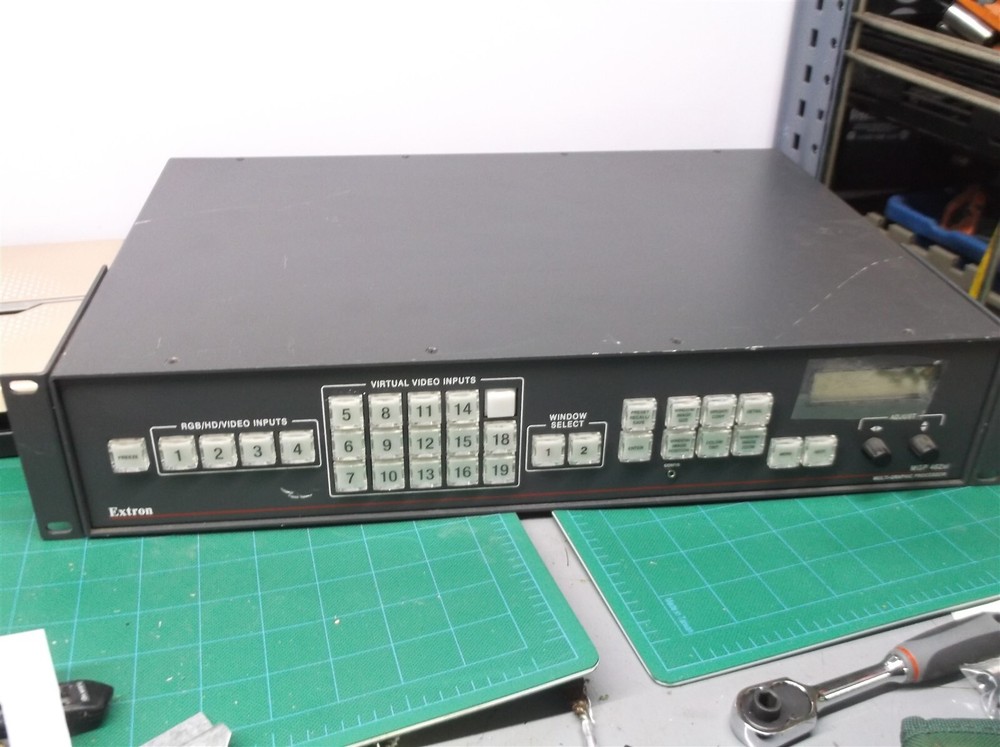 Extron MGP-462xi Multi-Graphic Processor loud fan bent connector missing button