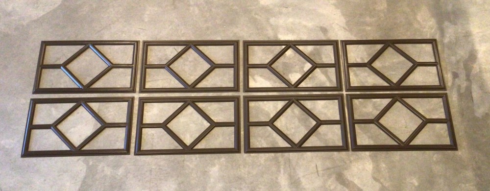 12 Amarr Waterford Replacement Insert for Short Panel Amar Garage Doors Mahogany