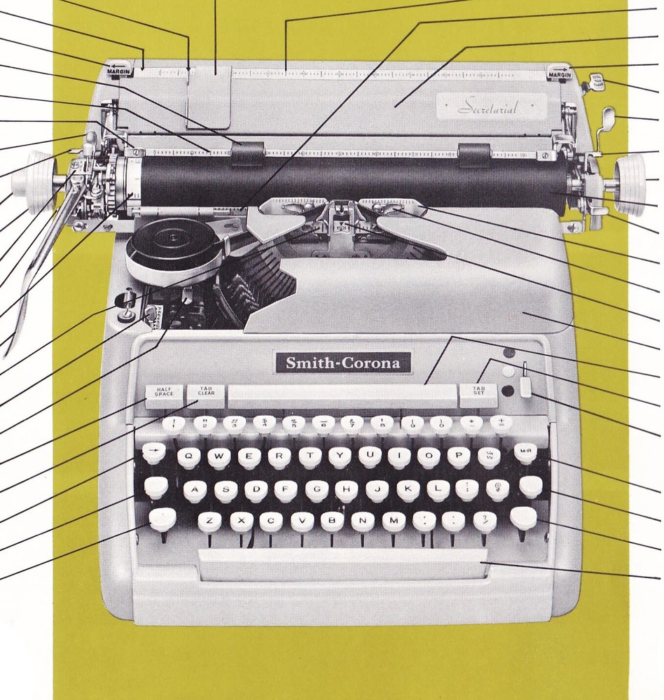 Smith Corona Secretarial Typewriter User Instruction Manual
