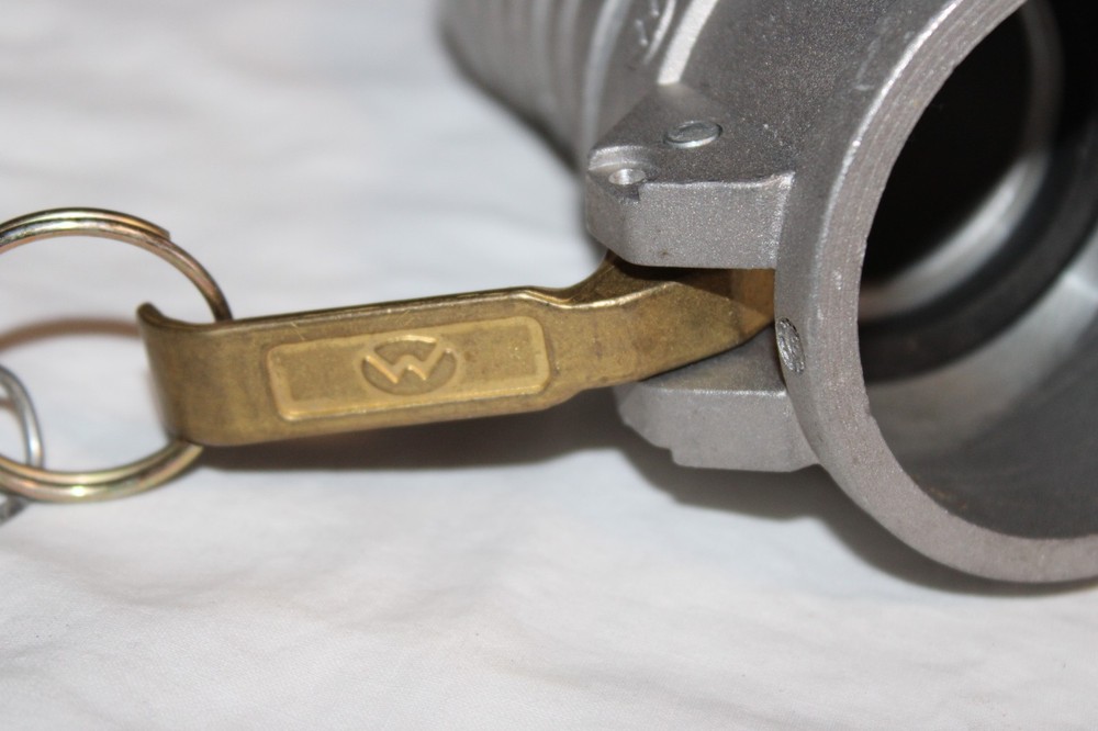 NOS 4 Aluminum Fire Hose Couplers Inserts for 2" Hose