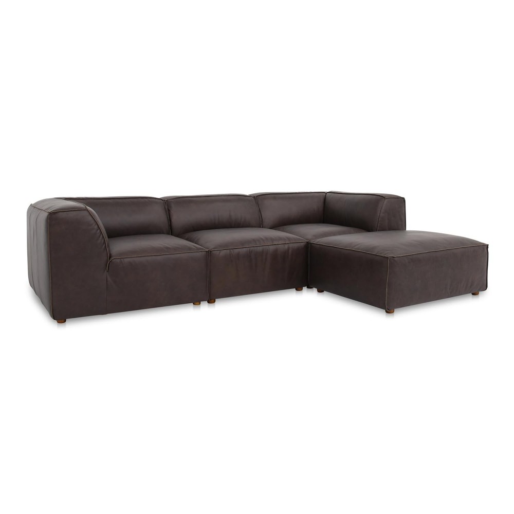 Moe's Home Collection Form Modular Sectional Leather Brown