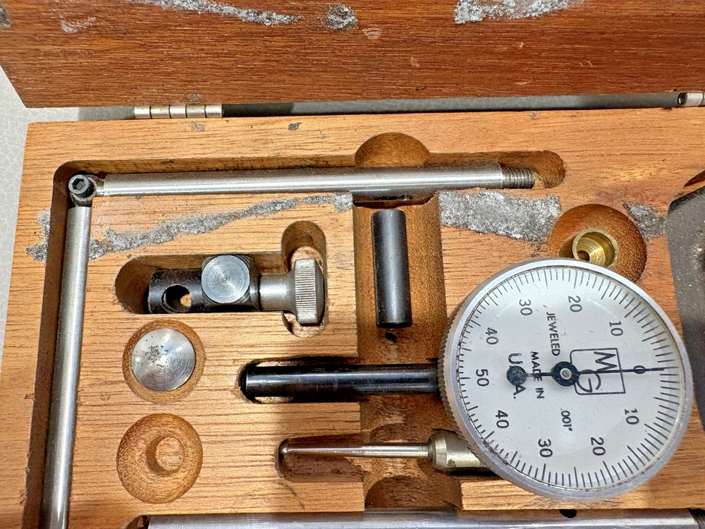 MG GENERAL HARDWARE NO .393 & 394 DIAL TEST INDICATOR W/ BOX And Extras