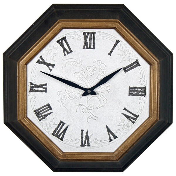 Wooden Wall Octagonal Clock 42 cm by Originals