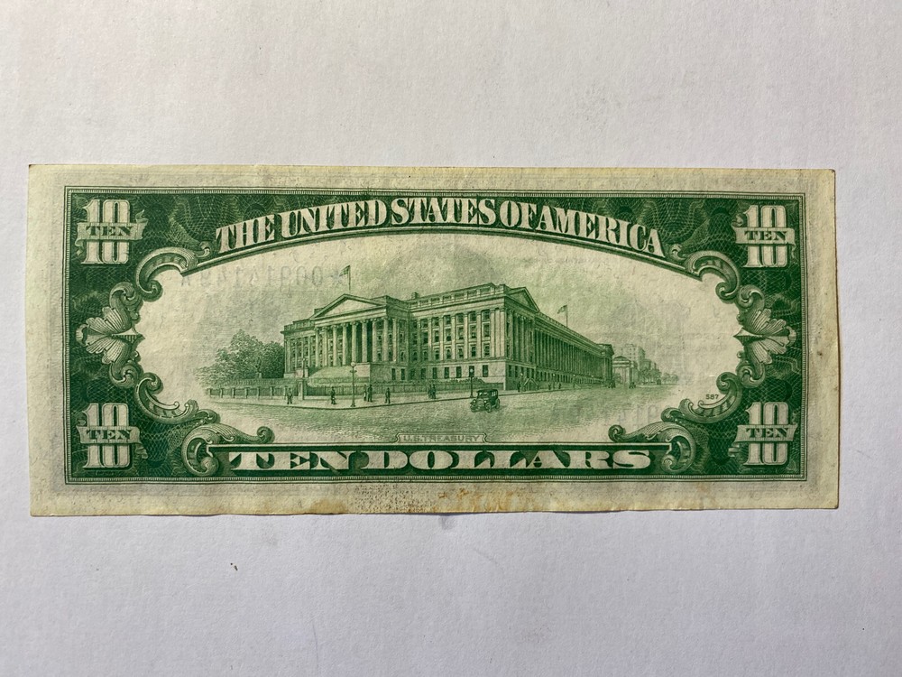 FR. 1701* 1934-A $10 SILVER CERTIFICATE *SHARP STAR NOTE*