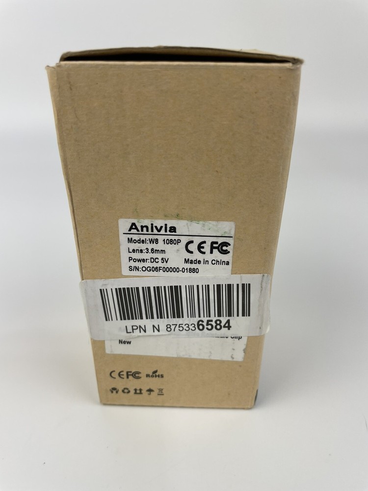 Anivia W8 1080 Webcam DC 5V 3.6mm Lens, Webcam DRC digital wide dynamic function