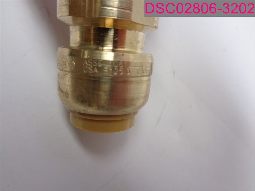 QTY=2; SharkBite 1/2" Adapter, Push to Connect Female Adapter Fitting