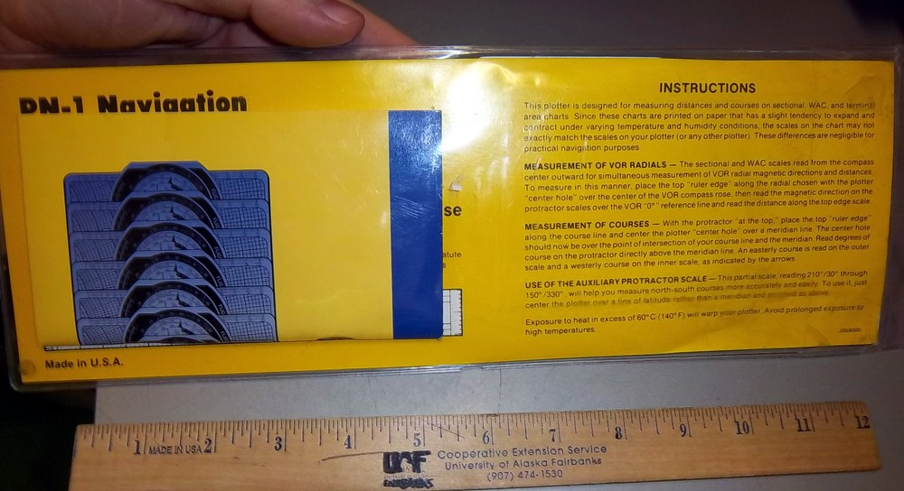 PN-1 navigation Plotter by Jeppesen and booklet, new in unopened package, nice